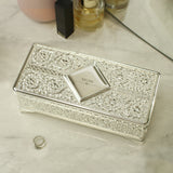 Personalised Classic Antique Silver Plated Jewellery Box3
