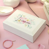Personalised Floral Wooden Jewellery Box4