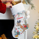 Personalised Reindeer Christmas Stocking1