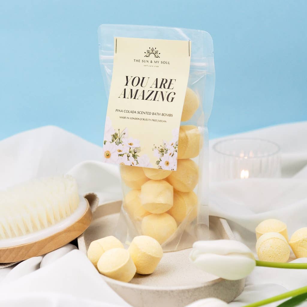 Amazing Pina Colada Mini Bath Bomb Gift⎜Bath Bomb Fizzer