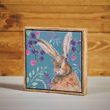 Berry Hare Framed Plaque Canvas