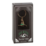 Keychain in packaging with 'Bad Witch Social Club' branding