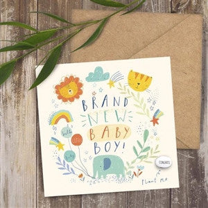 Baby Boy Magic Bean Card