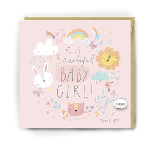 Baby Girl Magic Bean Card
