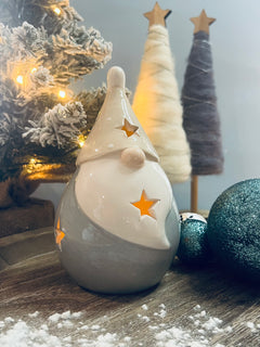 Ceramic T-Light Christmas Gonk