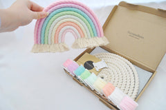 DIY Pastel Spring XL Macrame Rainbow Craft Kit