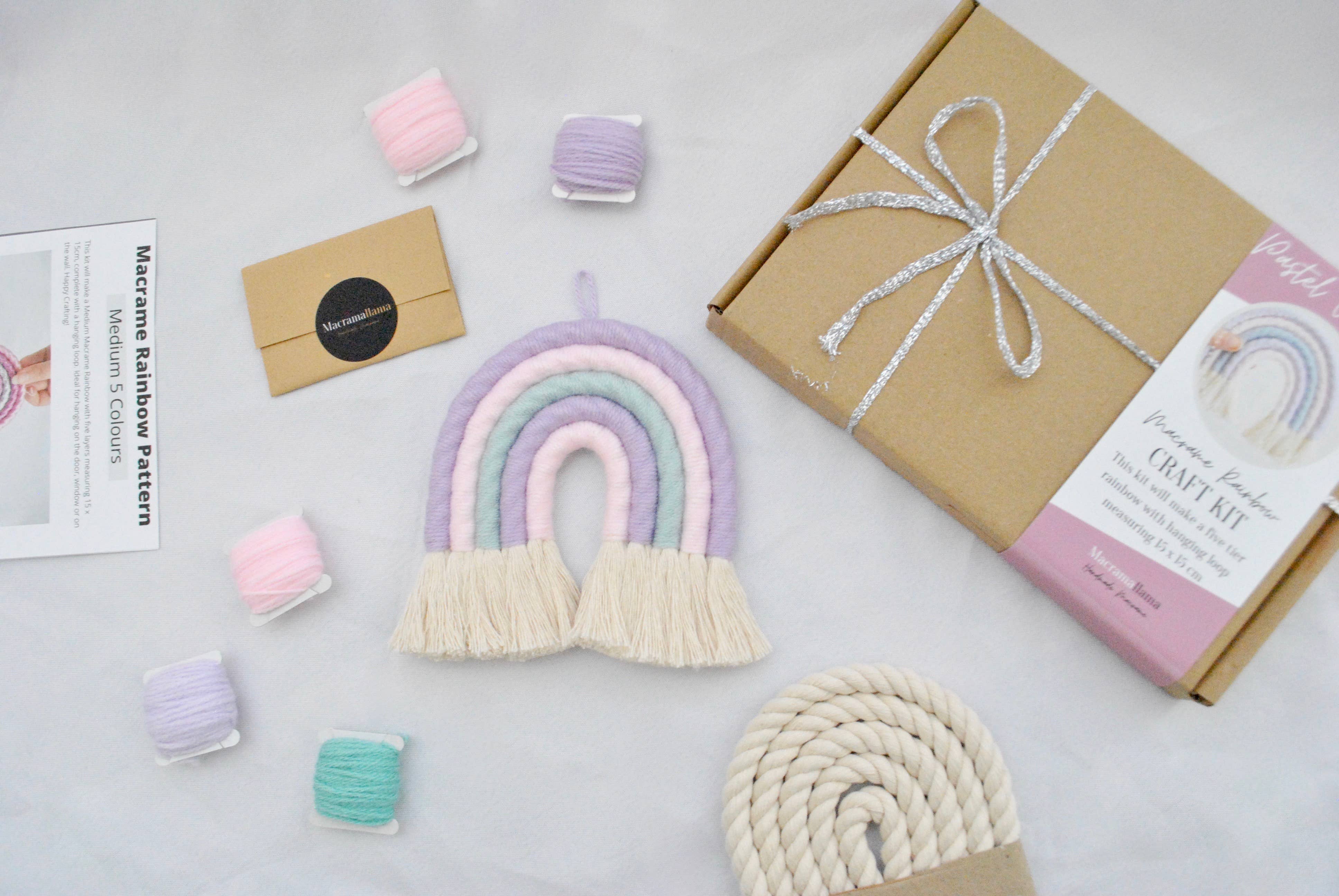 DIY Pastel Unicorn Macrame Rainbow Craft Kit
