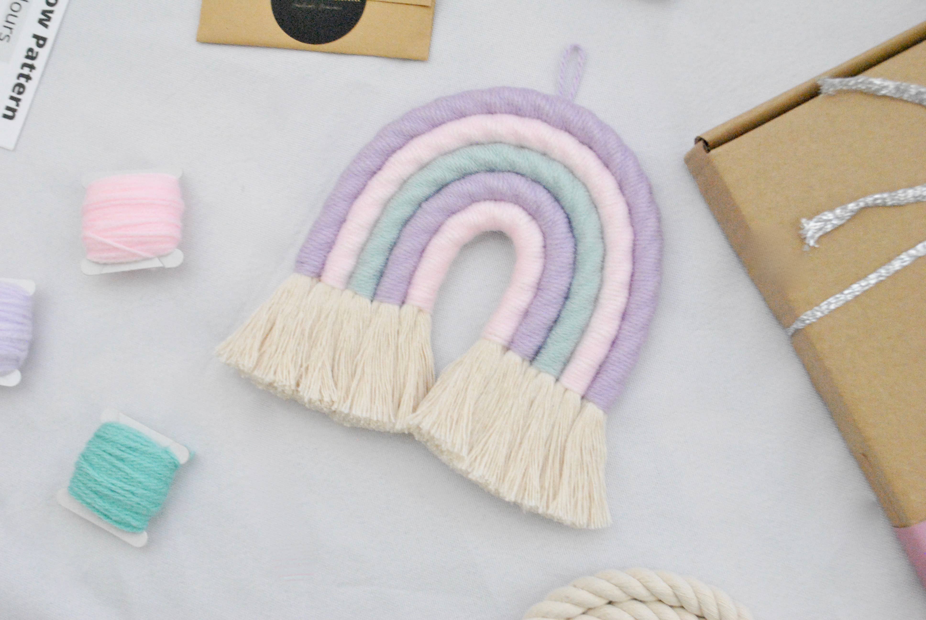 DIY Pastel Unicorn Macrame Rainbow Craft Kit4