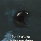 Darkest Nights Black Obsidian Crystal Moon Greeting Card3