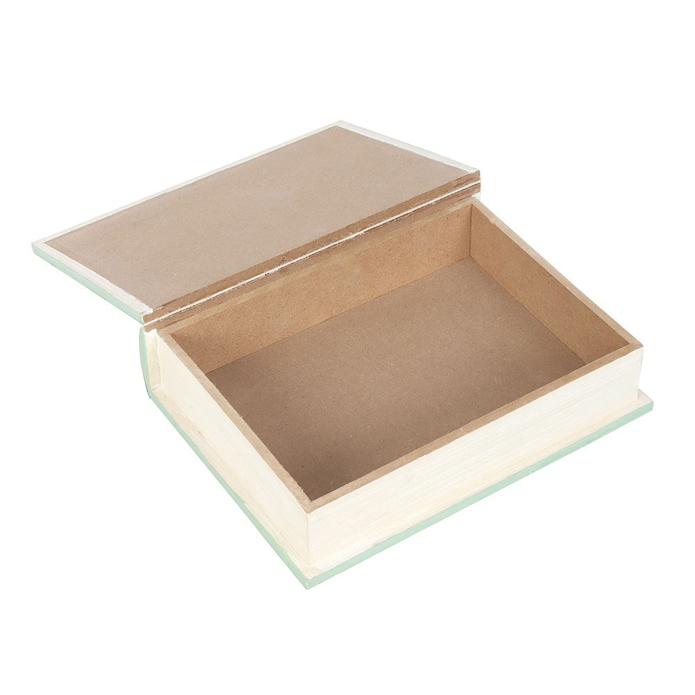 Open cardboard box with a white interior on a white background