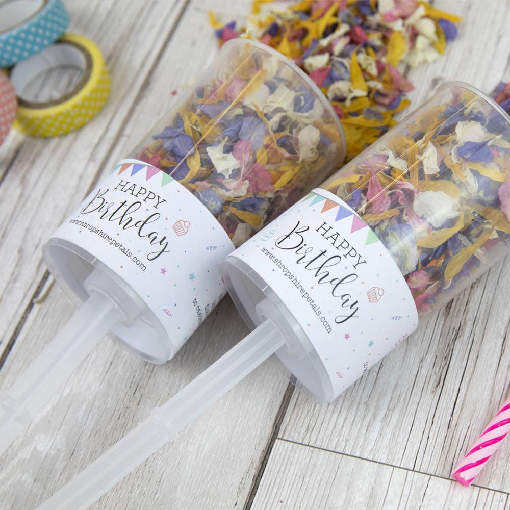 Happy Birthday Flower Confetti Pop2