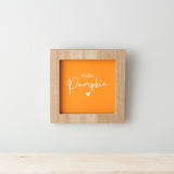 'Hello Pumpkin' Small Wooden Plaque2