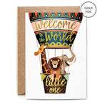 Hot Air Balloon New Baby Card2