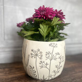 Flower Patterned Pot