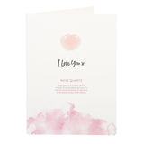 I Love you Rose Quartz Heart Greeting Card3