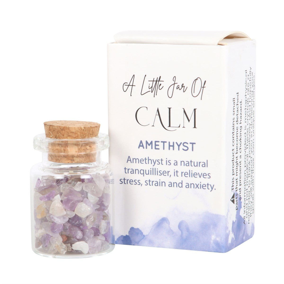 Jar of Calm Amethyst Crystals in a Matchbox2