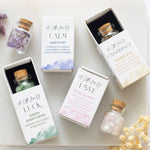 3Jar of Calm Amethyst Crystals in a Matchbox