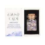 Jar of Calm Amethyst Crystals in a Matchbox4