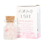 Jar of Love Rose Quartz Crystal in a Matchbox