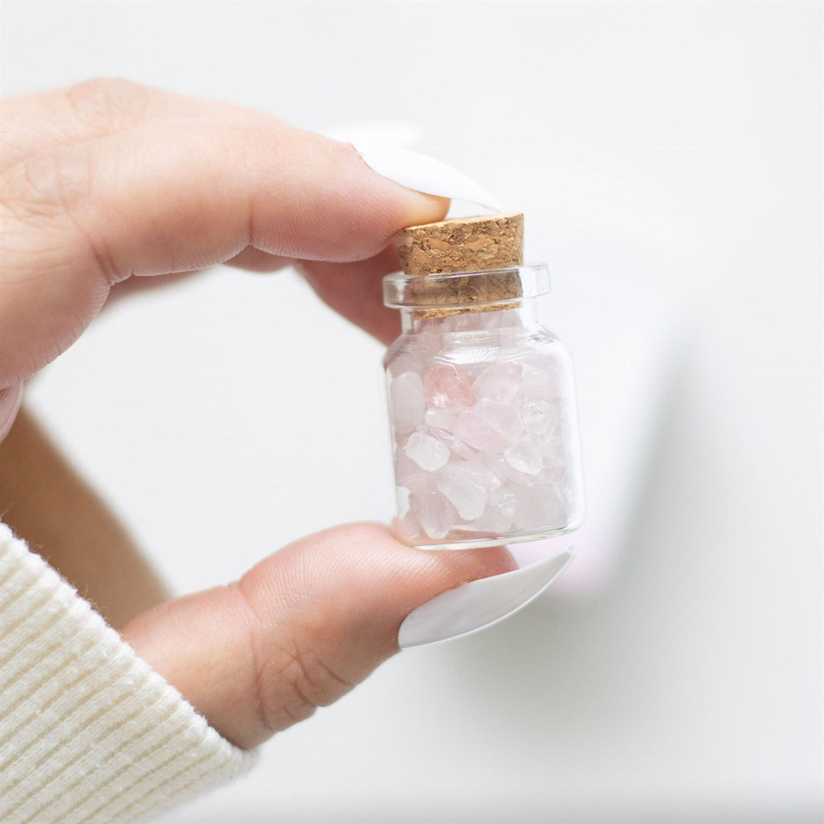 Jar of Love Rose Quartz Crystal in a Matchbox3