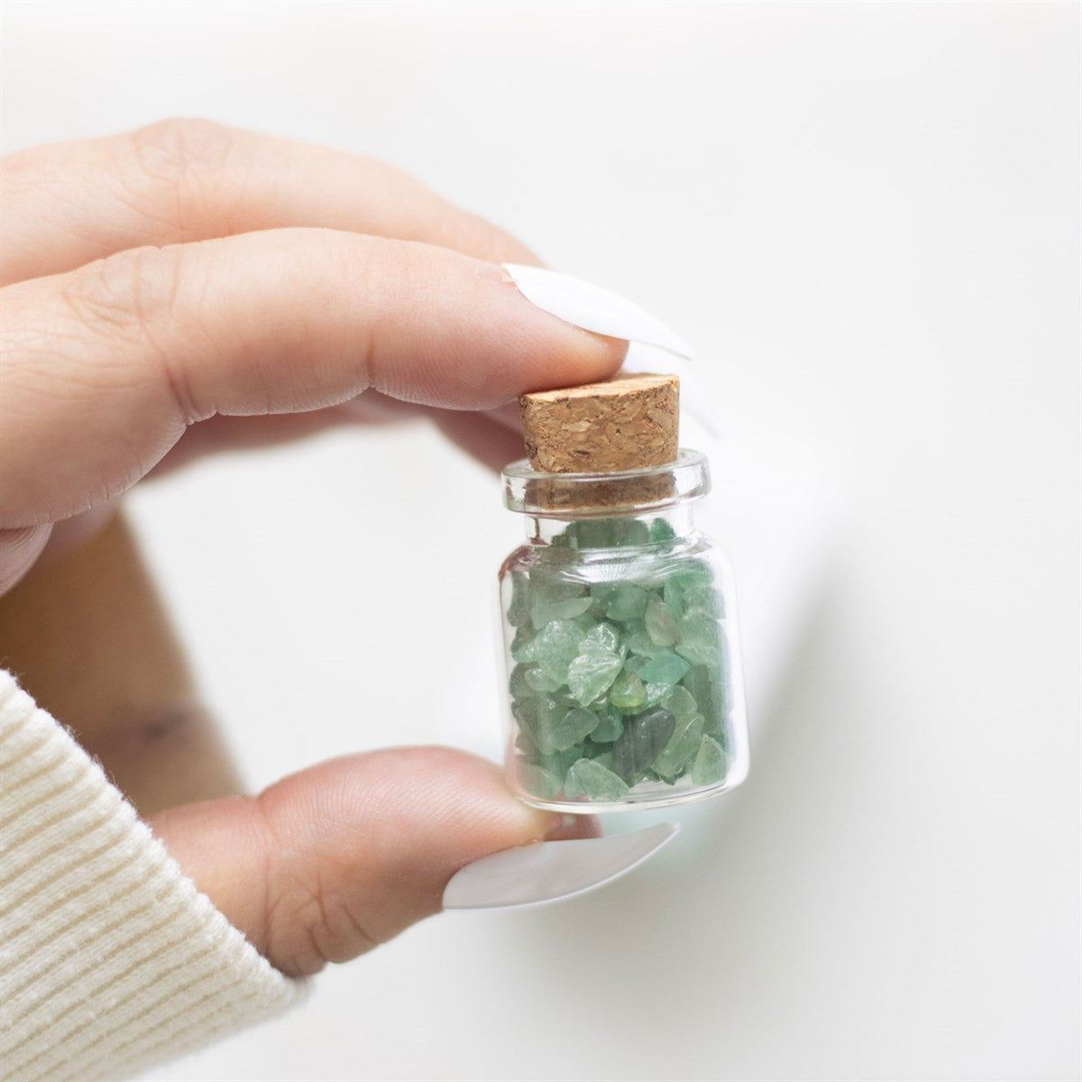 Jar of Luck Aventurine Crystal in a Matchbox2