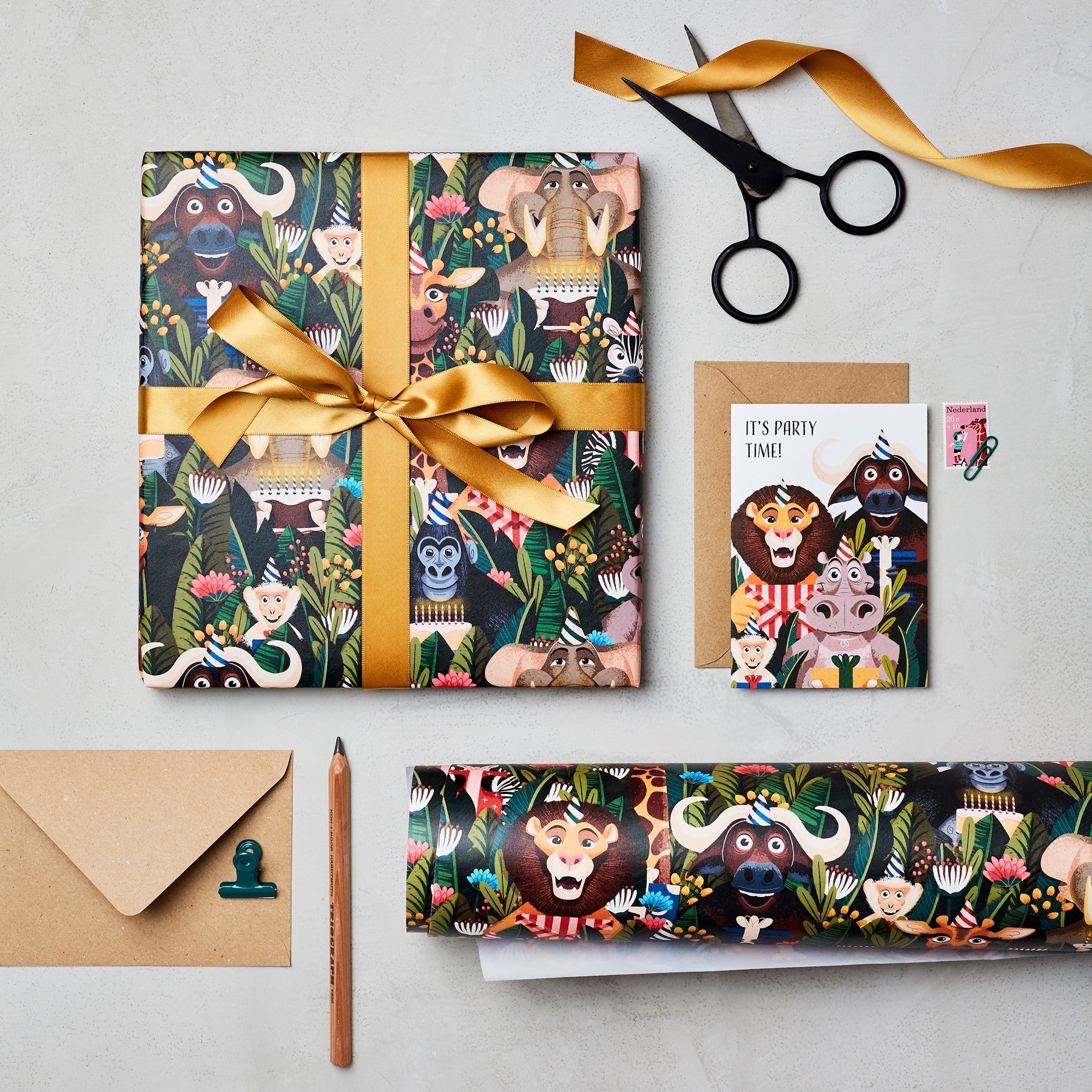 Jungle Gift Wrap3