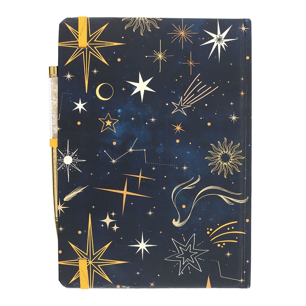 A notebook from the Starry Night Collection with text ' Leave a little sparkle wherever you go' 