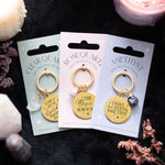 Leave a Little Sparkle Clear Quartz Crystal Keyring3