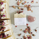 Love Soap - Rose Geranium with Rose Buds