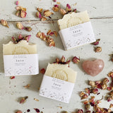 Love Soap - Rose Geranium with Rose Buds