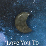 Moon & Back Labradorite Crystal Moon Greeting Card3