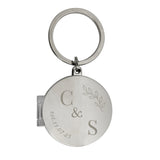Personalised Foliage Couples Photo Keyring