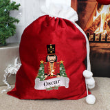 Personalised Nutcracker Red Luxury Sack