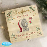 Personalised Winter Christmas Eve Tiny Tatty Teddy Keepsake Box