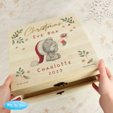 Personalised Winter Christmas Eve Tiny Tatty Teddy Keepsake Box