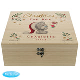 Personalised Winter Christmas Eve Tiny Tatty Teddy Keepsake Box