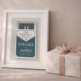 Personalised Perfect Match Black Poster Frame