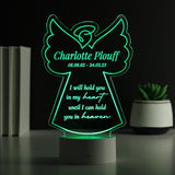 Personalised Angel Memorial Verse Colour Changing LED Light