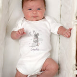 Personalised Baby Bunny Baby Vest