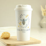 Personalised Bee Insulated Travel Cup5
