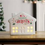 Personalised Believe in Christmas LED House1