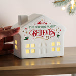 Personalised Believe in Christmas LED House2