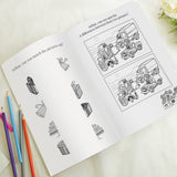 Personalised Blue A4 Wedding Activity & Colouring Book