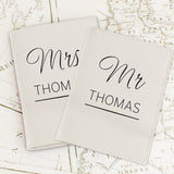 Personalised Couples Cream Passport Holders