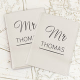 Personalised Couples Cream Passport Holders