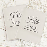 Personalised Couples Cream Passport Holders