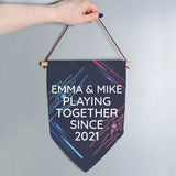 Personalised Gaming Hanging Banner