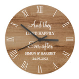 Personalised 'Free Text' Wood Effect Clock