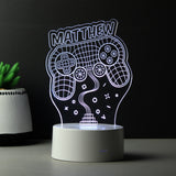 Personalised Gaming LED Colour Changing Night Light