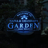 Personalised Garden Sign Outdoor Solar Light